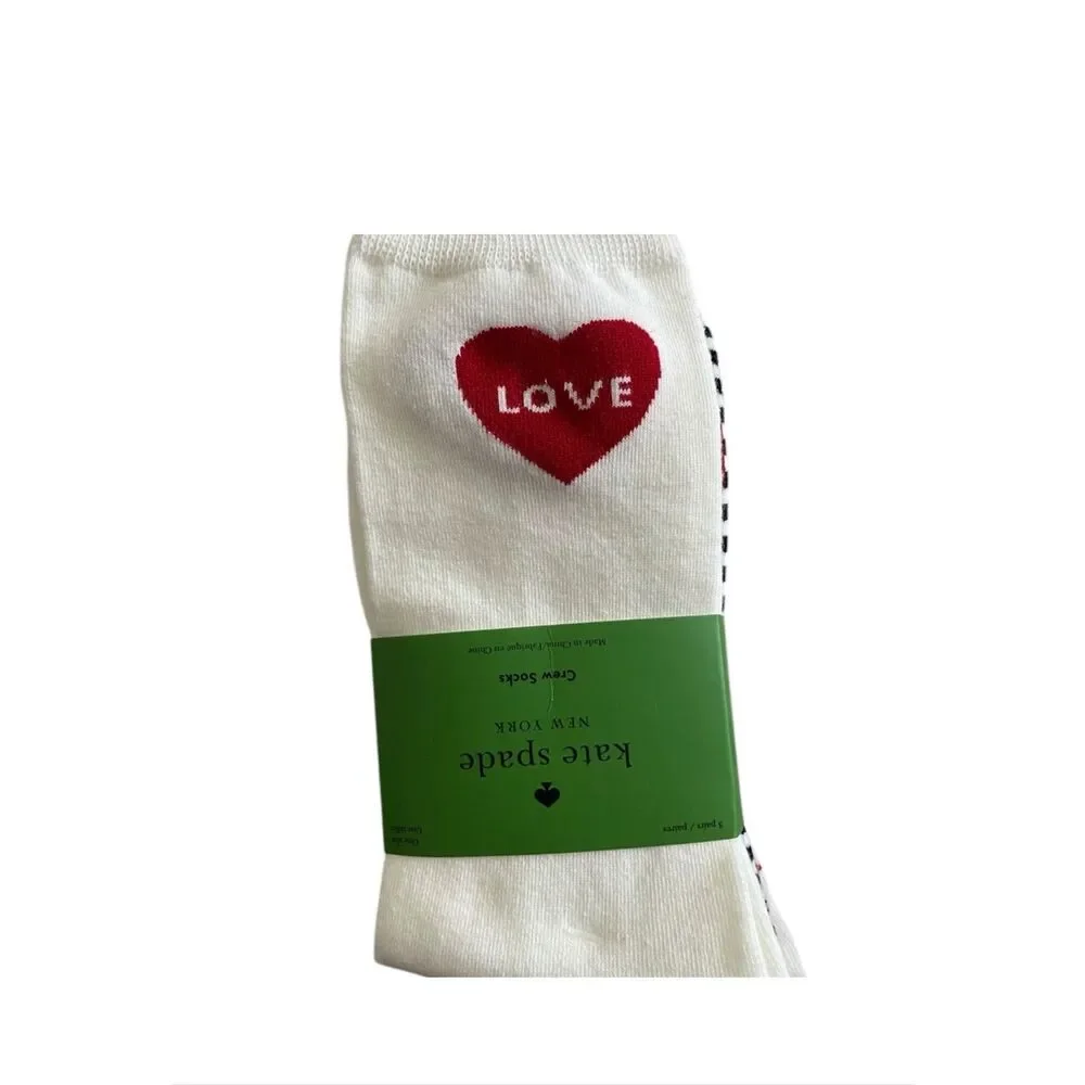 Kate Spade women’s hot,‎ valentine socks, 3pairs